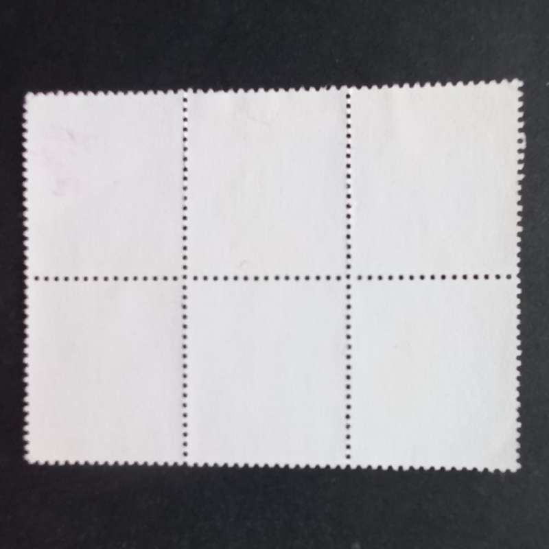 **R1 START** SPAIN - 1976 DEFIN ISSUE `KING JUAN CARLOS I` - 5p RED - BLOCK OF 6 - USED