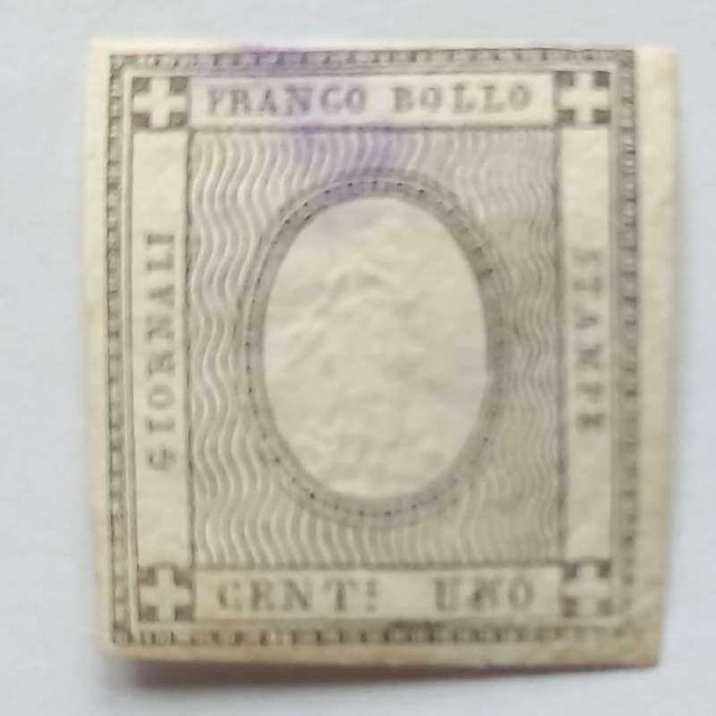 Sardinia - 1861 Newspaper Stamp - 1c Black - Single - Used