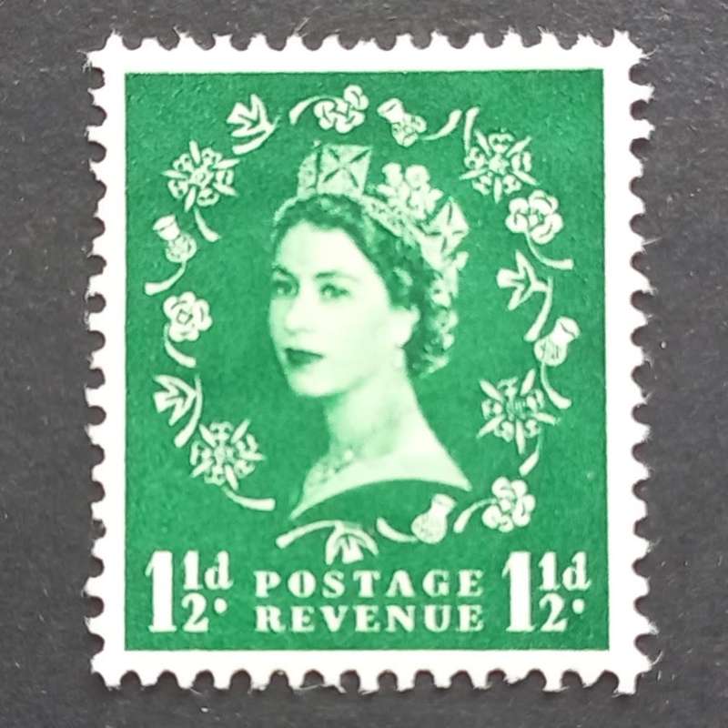 **R1 START** GB QEII - 1952 DEFIN ISSUE - 1,5d GREEN & 2,5d RED - SINGLE - MNH - BID PER STAMP