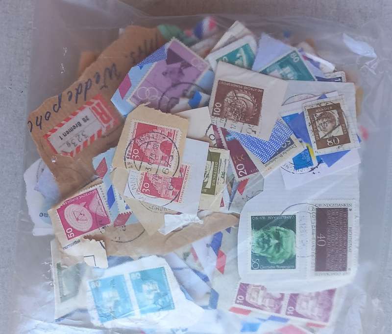 EARLY GERMANY - PACKET WITH STAMPS ON PAPER
