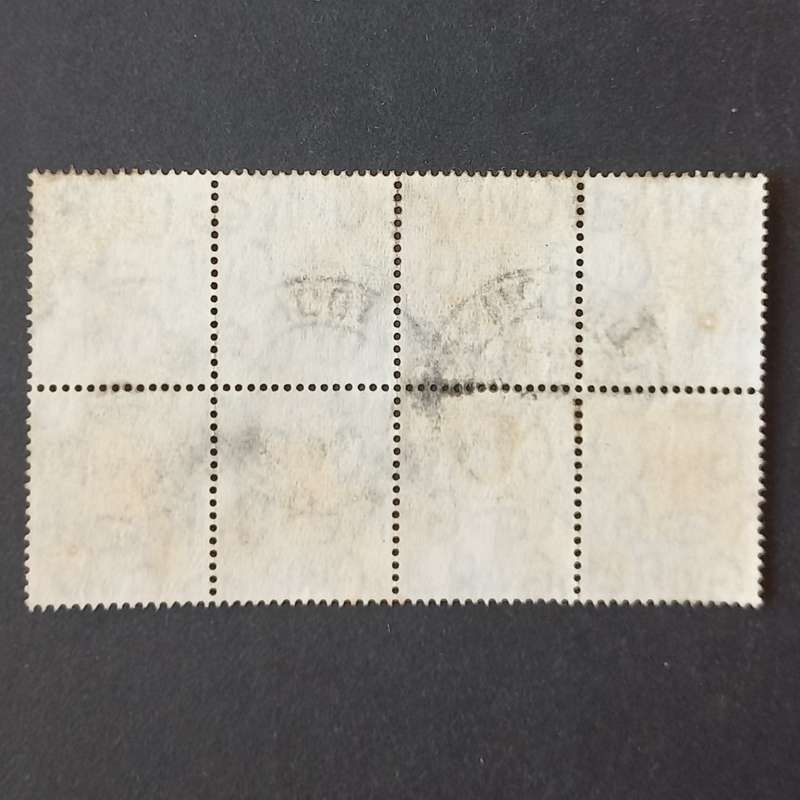 GB KGVI - 1941-42 Defin Issue - 3d Pale Violet - Block of 8 - Used