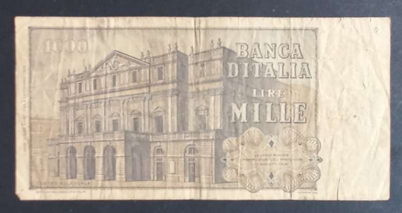 ITALY - LIRE 1000 BANKNOTE