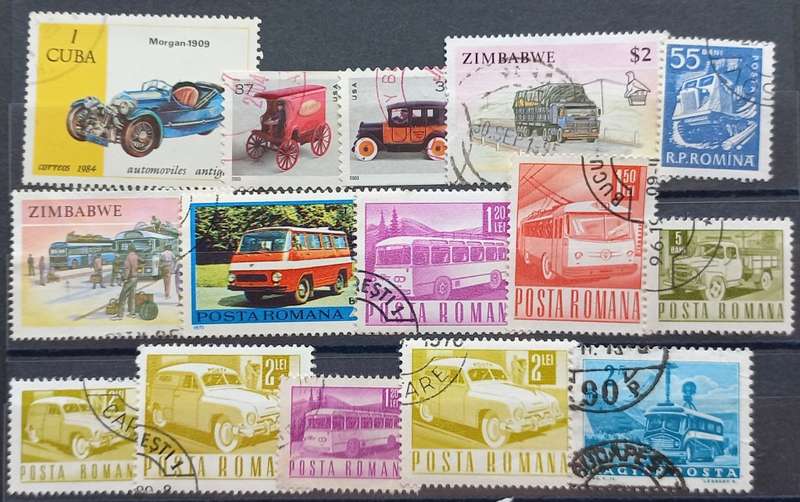 THEMATICS - MODES OF TRANSPORT - 15 STAMPS - BID PER STAMP