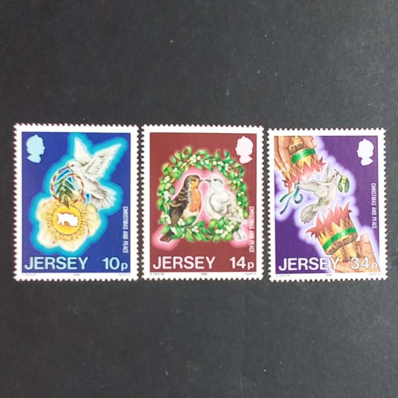 **R1 START** JERSEY - 1986 CHRISTMAS,NT PEACE YEAR - FULL SET OF SINGLES - MNH