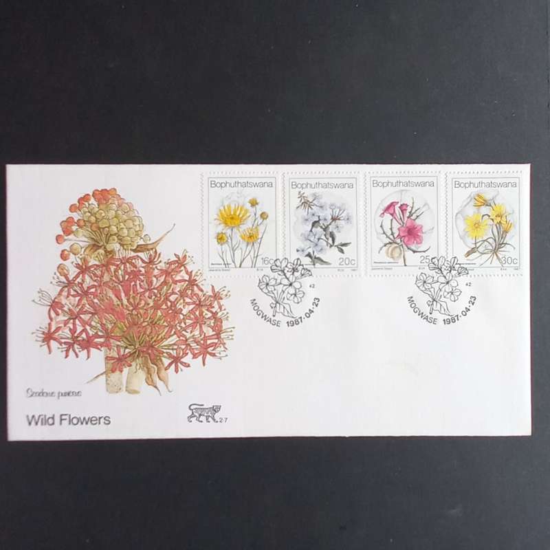 **R1 START** BOPHUTHATSWANA - 1987 WILD FLOWERS - FDC #2.7 - UNSERVICED