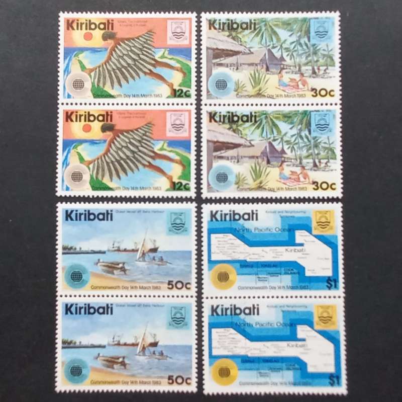 THEMATICS - KIRIBATI - 1983 COMMONWEALTH - FULL SET OF PAIRS - MNH