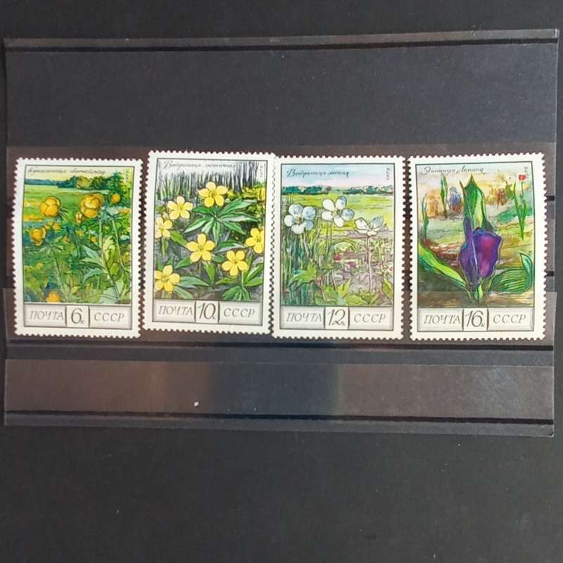 Thematics - Russia - 1975 Flowers - Short Set of Singles - Unused