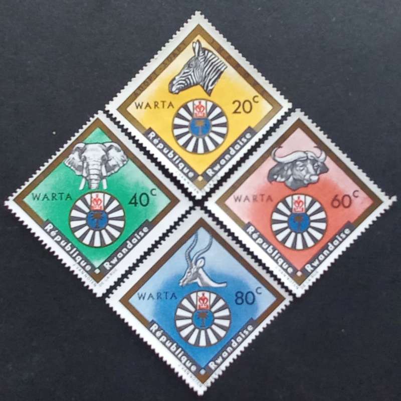 THEMATICS - RWANDA - ROUND TABLE - 7 STAMPS - BID PER STAMP