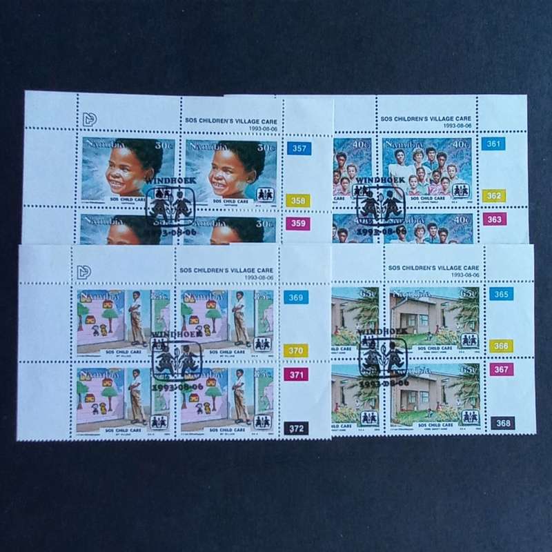 **R1 START** NAMIBIA - 1993 S.O.S.CHILDCARE IN NAMIBIA - FULL SET OF CONTROLS - CTO