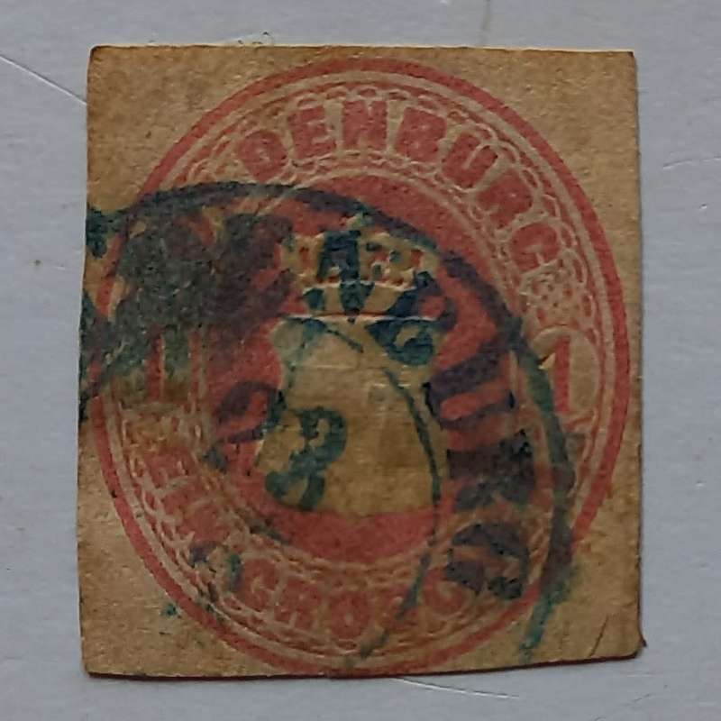 Oldenburg - 1862 Defin issue (Postal Stationery) - 1g Red - Used