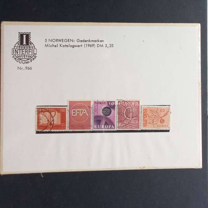 Norway - 1965-1967 Selection of singles in sealed pack