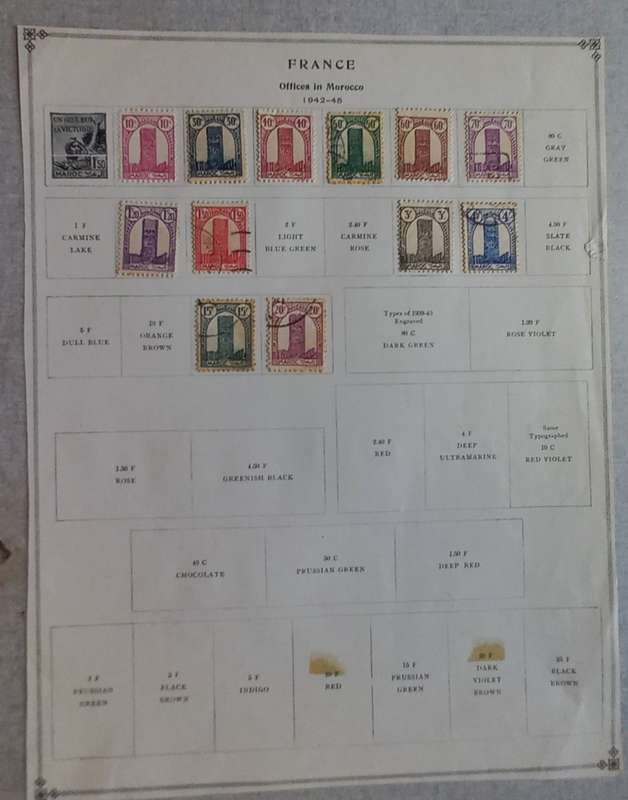 FRANCE & COLONIES ON LOOSE PAGES - GOOD SELECTION OF EARLY STAMPS