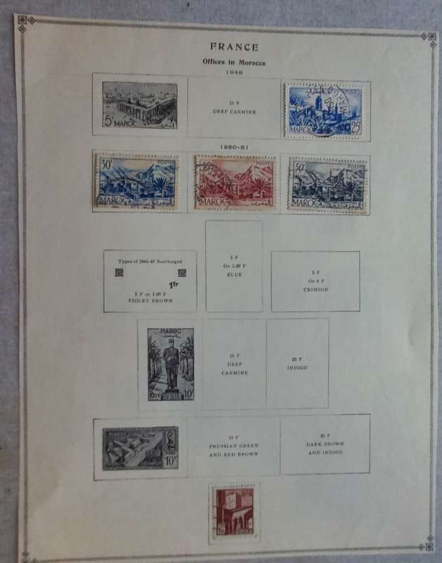 FRANCE & COLONIES ON LOOSE PAGES - GOOD SELECTION OF EARLY STAMPS