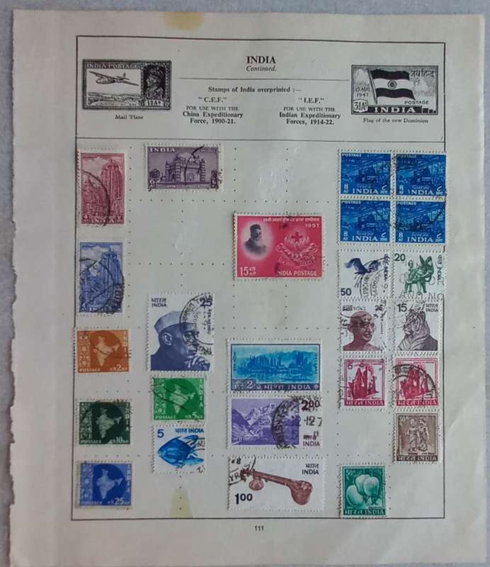 INDIA ON LOOSE PAGES
