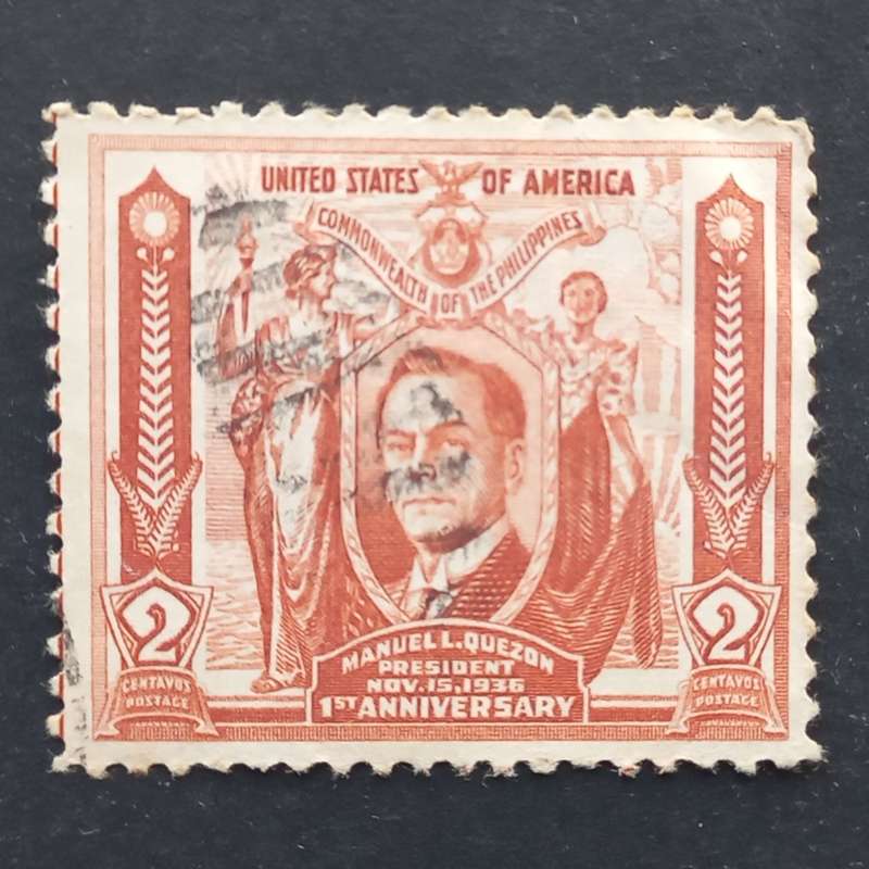 **R1 START** PHILLIPINES - 1936 AUTONOMOUS GOVERNMENT - 2c BROWN - SINGLE - FINE USED