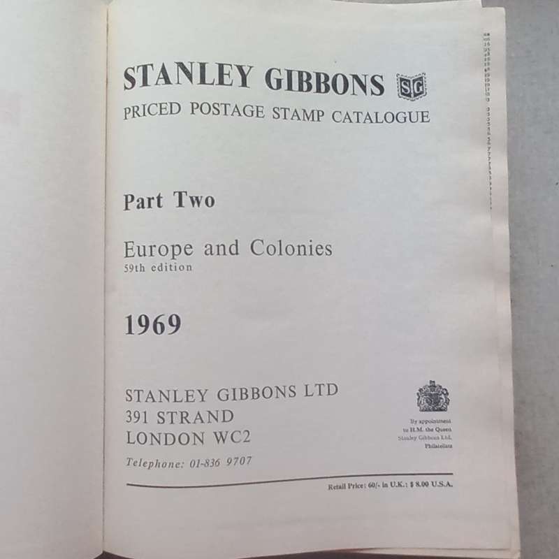 Stanley Gibbons  Stamp Catalogue - Parts 1,2 and 3 - 1969 Edition