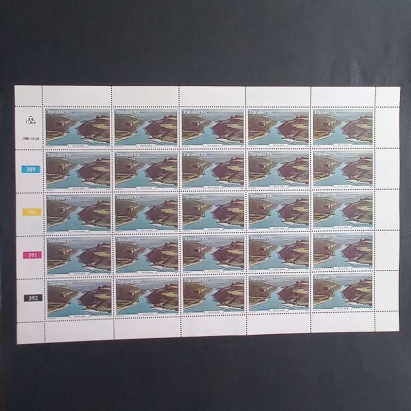 Transkei - 1980 Tourism - Full Set of Full Sheets of 25 - Unused