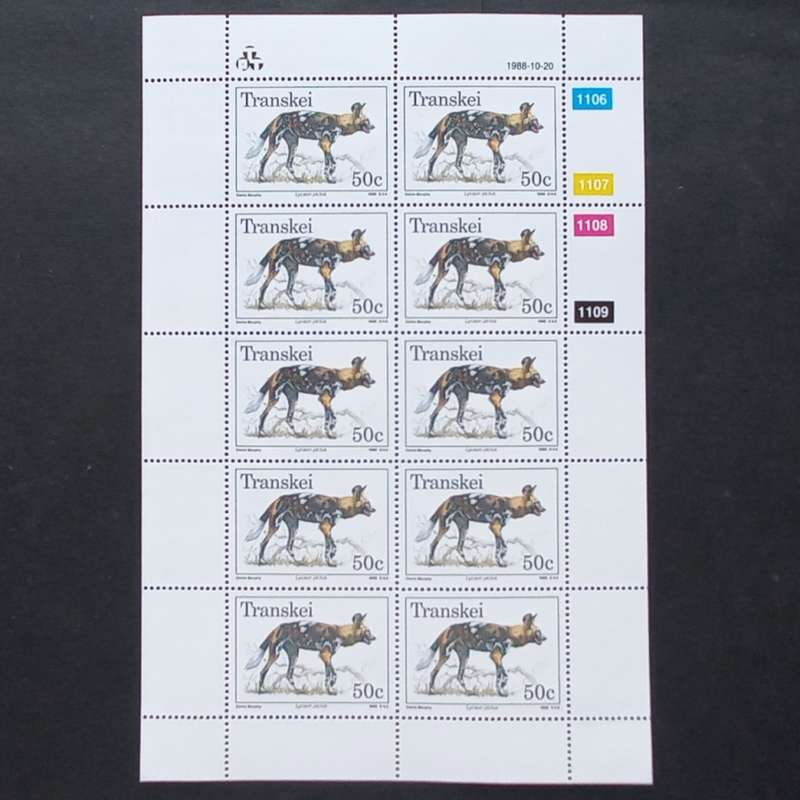 Transkei - 1988 Endangered and Protected Animals - Full Set of Sheetlets of 10 - MNH