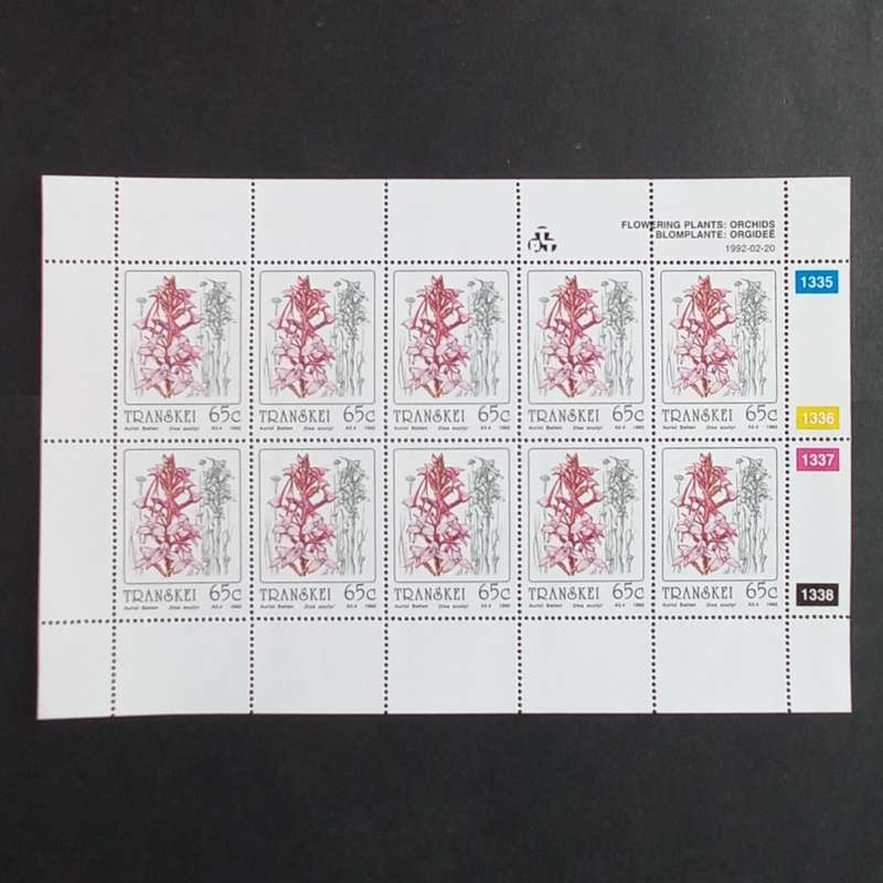 Transkei - 1992 Orchids - Full Set of Sheetlets of 10 - MNH