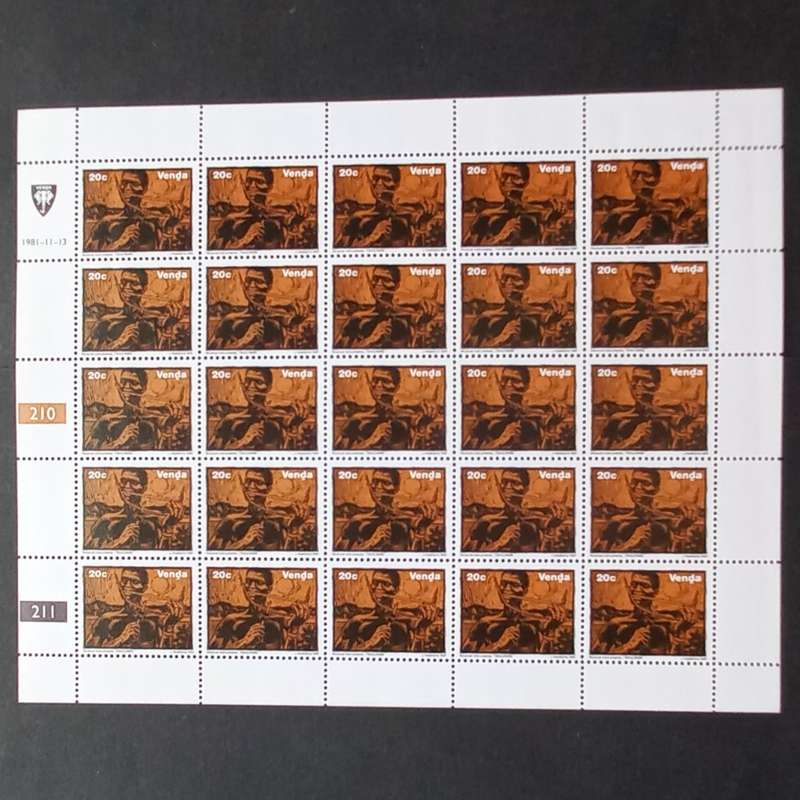 Venda - 1981 Musical Instruments - Full Set of Full Sheets of 25 - MNH