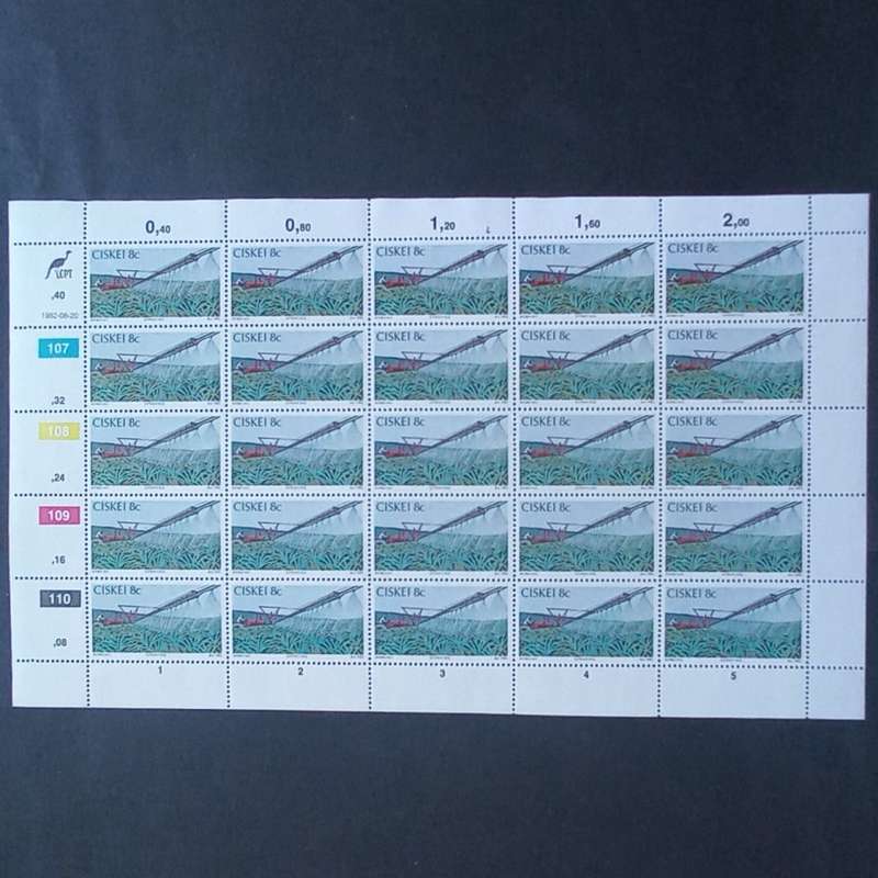Ciskei - 1982 Pineapple Industry - Full Set of Full Sheets of 25 - MNH