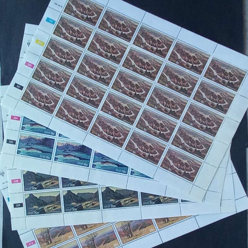 SWA - 1981 Fish River Canyon - Full Set of Full Sheets of 25 - Unused