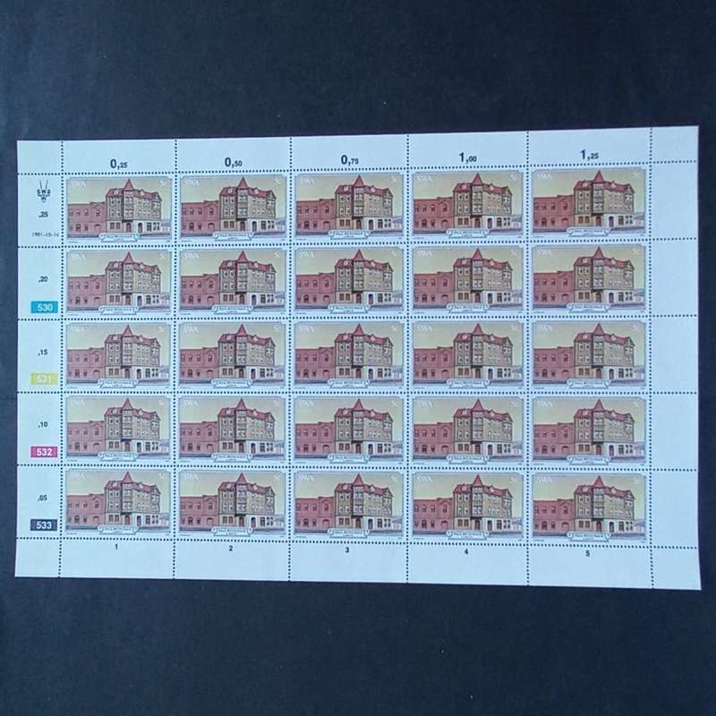 SWA - 1981 Luderitz Buildings - Full Set of Full Sheets of 25 - MNH