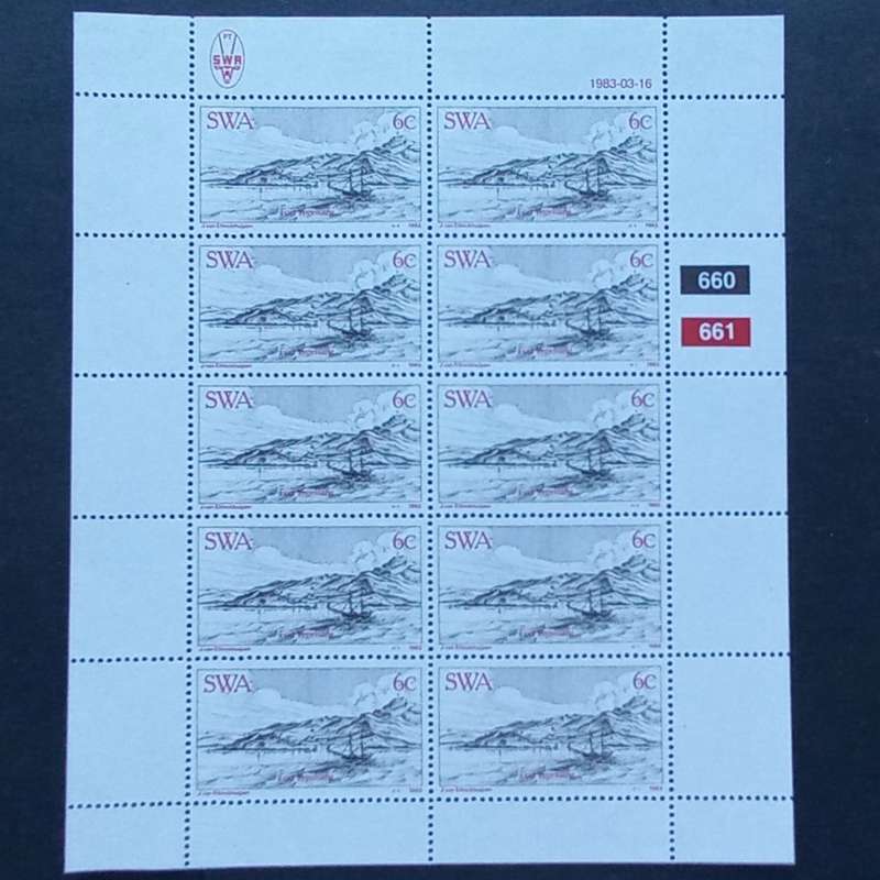 SWA - 1983 Centenary of Luderitz - Full Set of Sheetlets of 10 - MNH