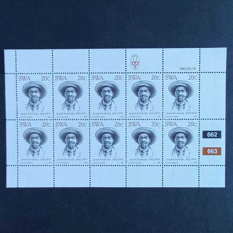 SWA - 1983 Centenary of Luderitz - Full Set of Sheetlets of 10 - MNH