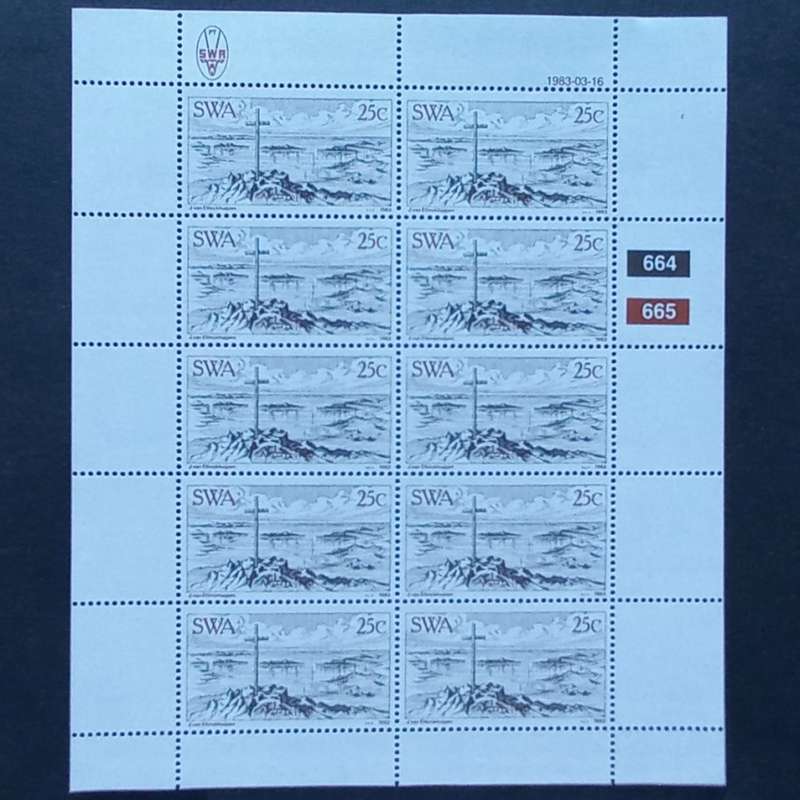 SWA - 1983 Centenary of Luderitz - Full Set of Sheetlets of 10 - MNH