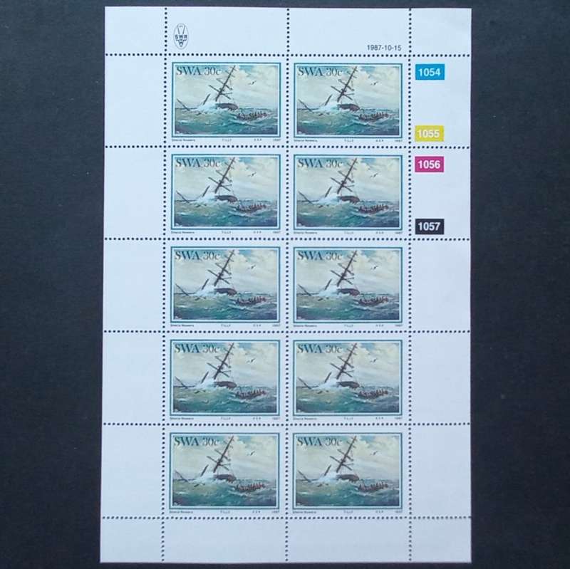 SWA - 1987 Shipwrecks - Full Set of Sheetlets of 10 - MNH