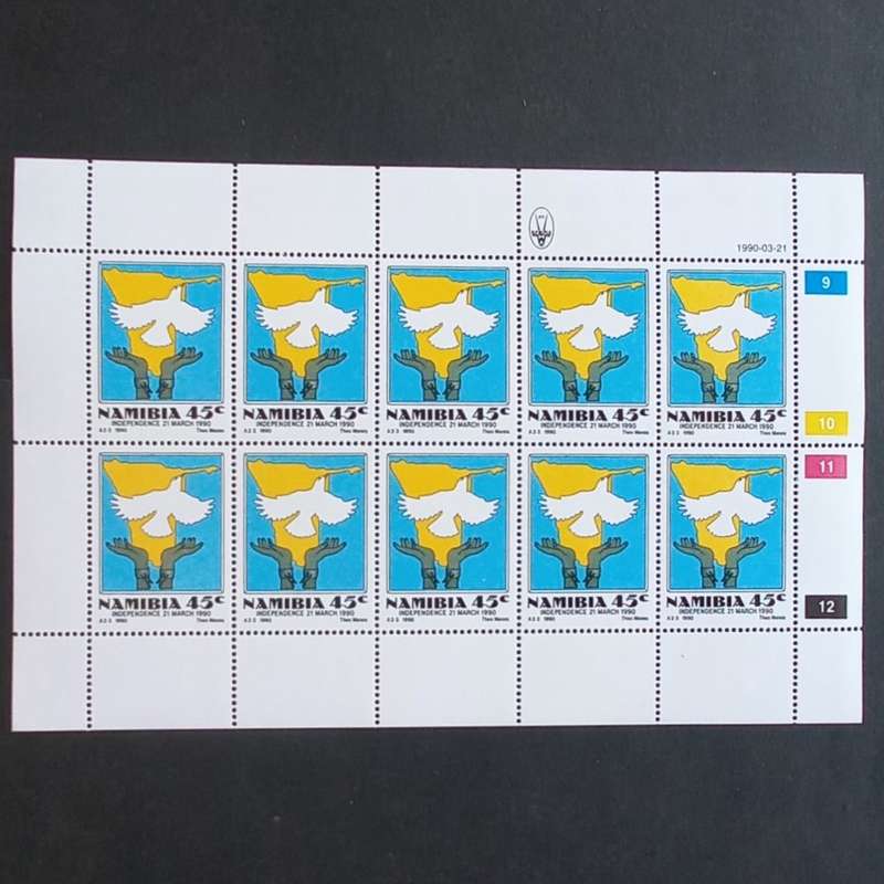 Namibia - 1990 Independence - Full Set of Sheetlets of 10 - MNH