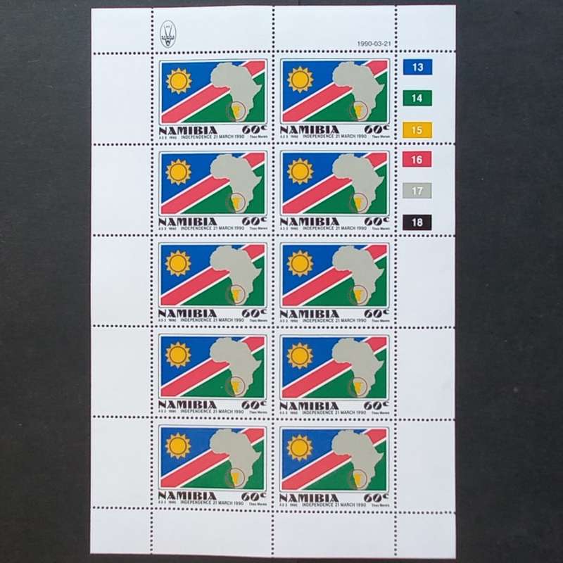 Namibia - 1990 Independence - Full Set of Sheetlets of 10 - MNH