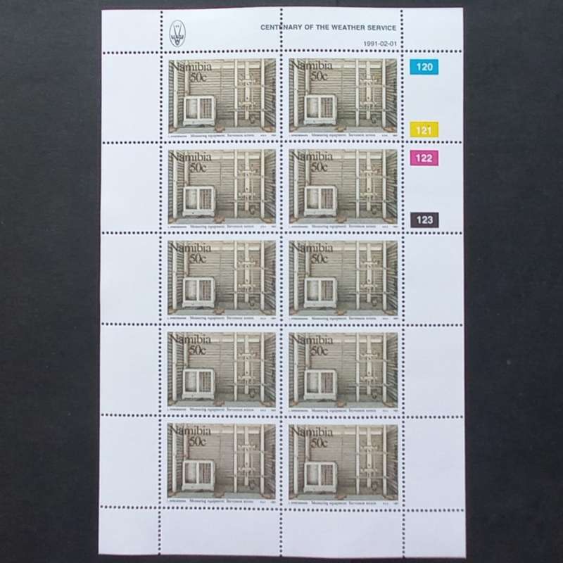 Namibia - 1991 Centenary of Weather Service - Full Set of Sheetlets of 10 - MNH
