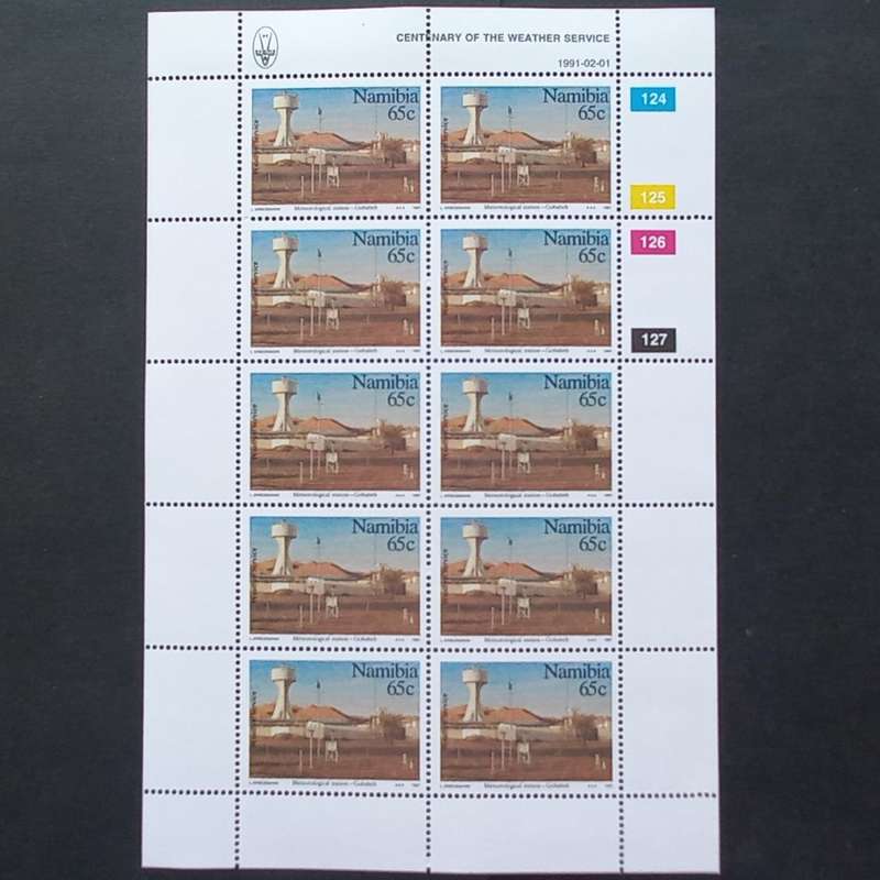 Namibia - 1991 Centenary of Weather Service - Full Set of Sheetlets of 10 - MNH