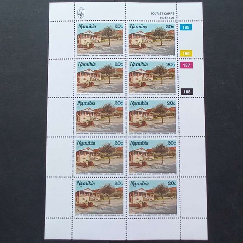 Namibia - 1991 Tourist Camps - Full Set of Sheetlets of 10 - MNH