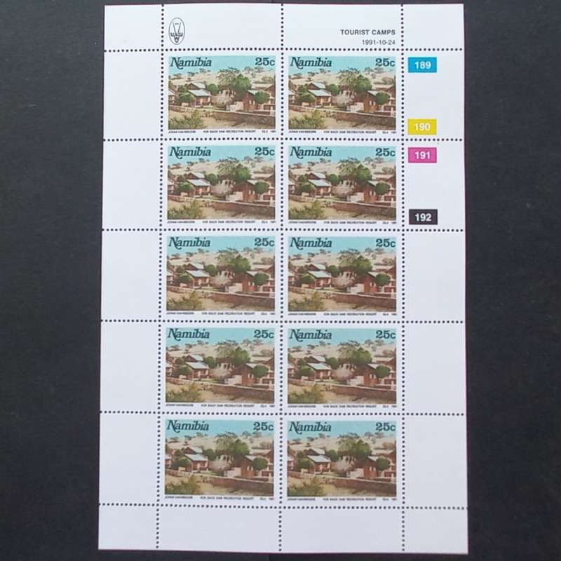 Namibia - 1991 Tourist Camps - Full Set of Sheetlets of 10 - MNH