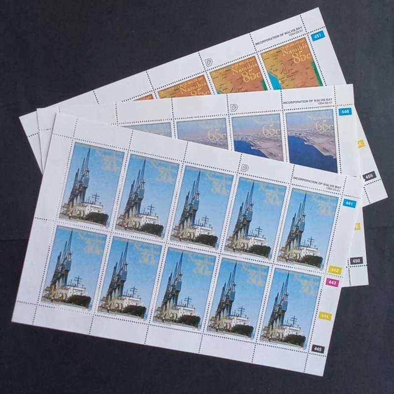Namibia - 1994 Incorporation of Walvis Bay - Full Set of Sheetlets of 10 - MNH