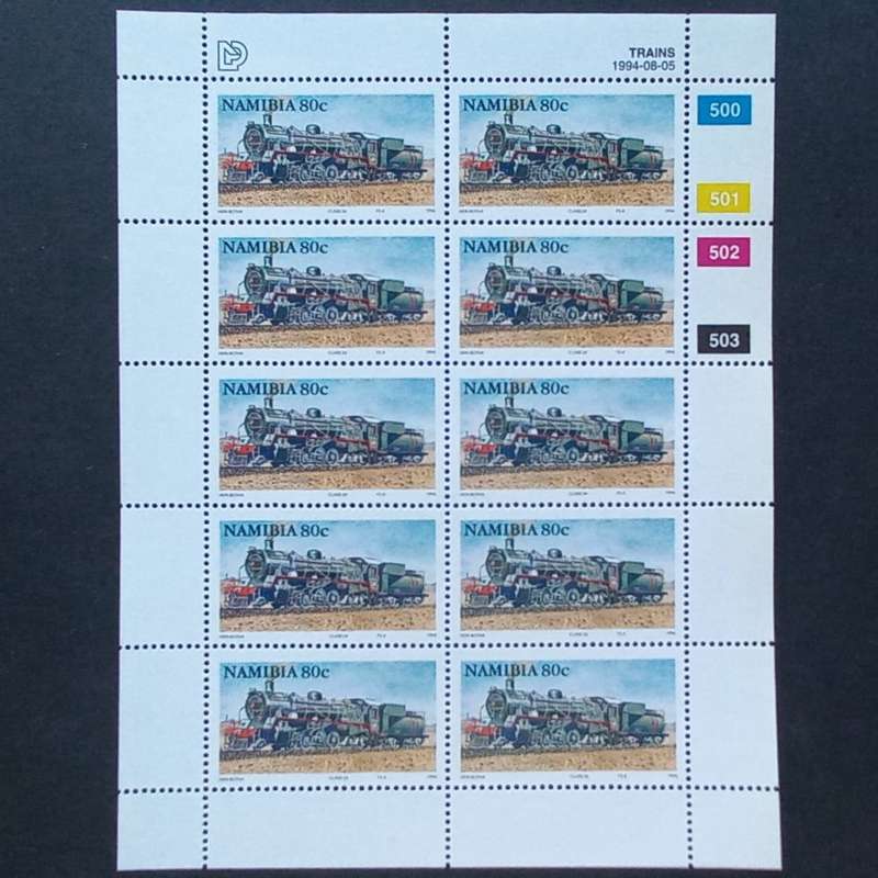 Namibia - 1994 Steam Locomotives - Full Set of Sheetlets of 10 - Unused