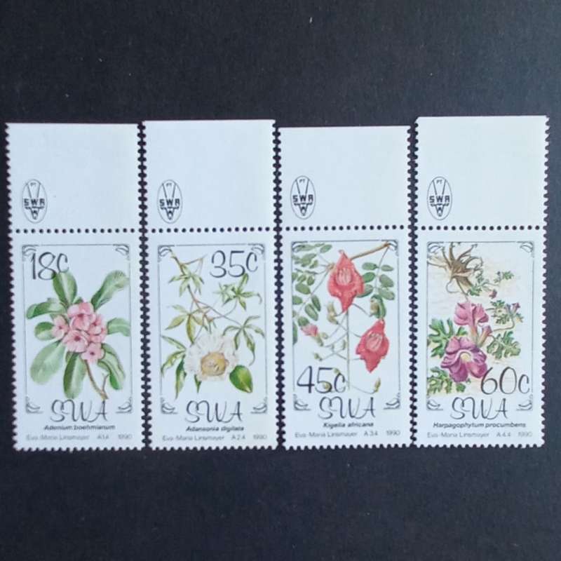 SWA - 1990 Flora of SWA - Full Set of Singles - MNH