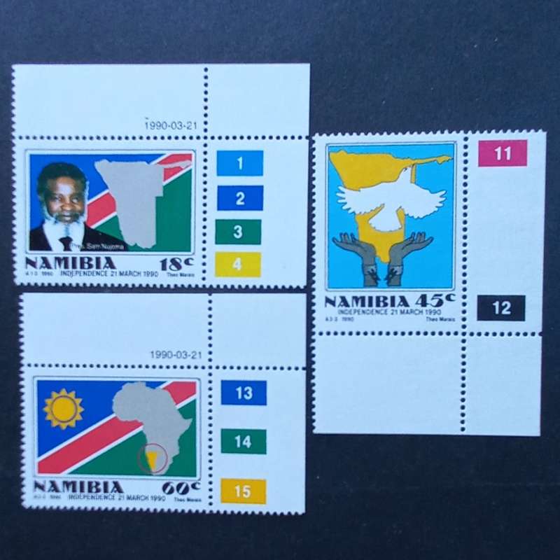 Namibia - 1990 Independence - Full Set of Singles - MNH