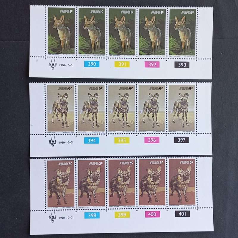 SWA - 1980 3rd Decimal Defin Issue - Full Set of Controls + Coil Strips - MNH