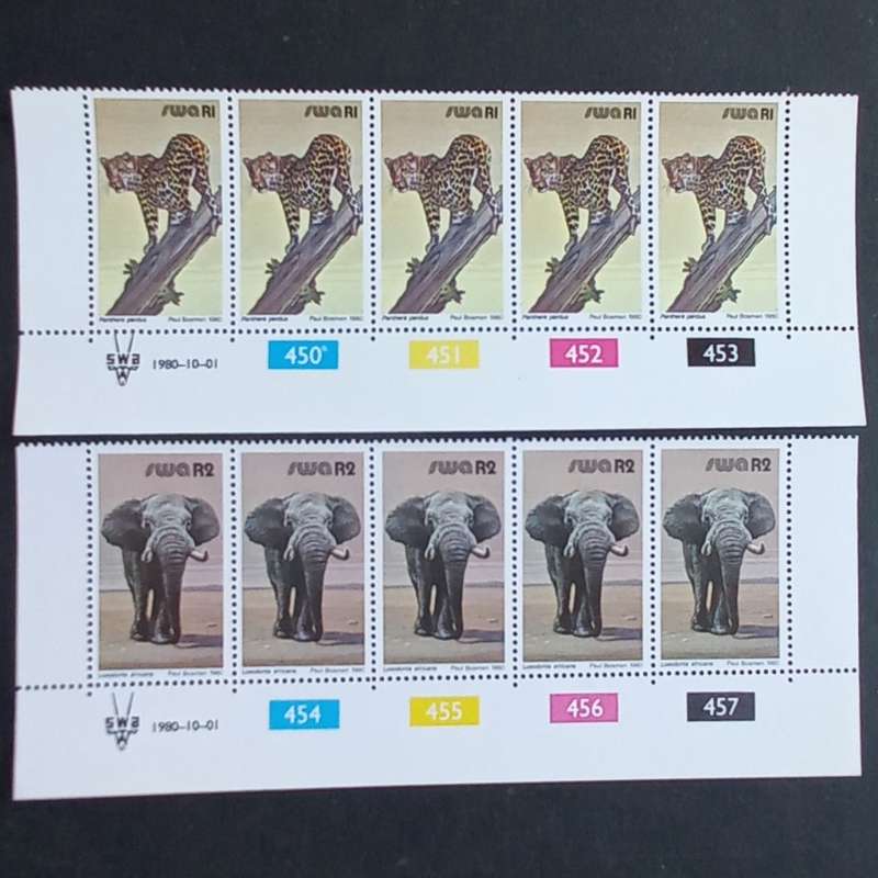 SWA - 1980 3rd Decimal Defin Issue - Full Set of Controls + Coil Strips - MNH