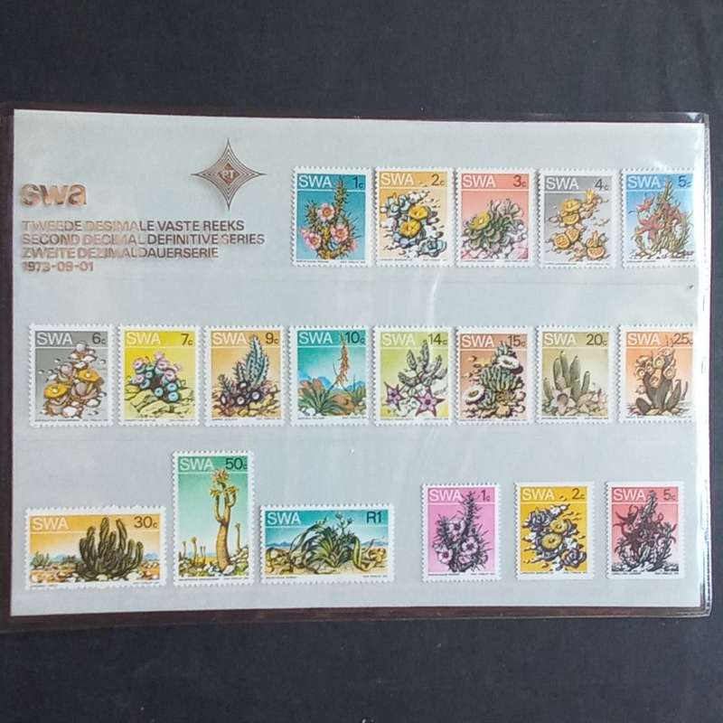 SWA - 1973 2nd Defin Issue `Succulents` - Full Set of Singles - MNH