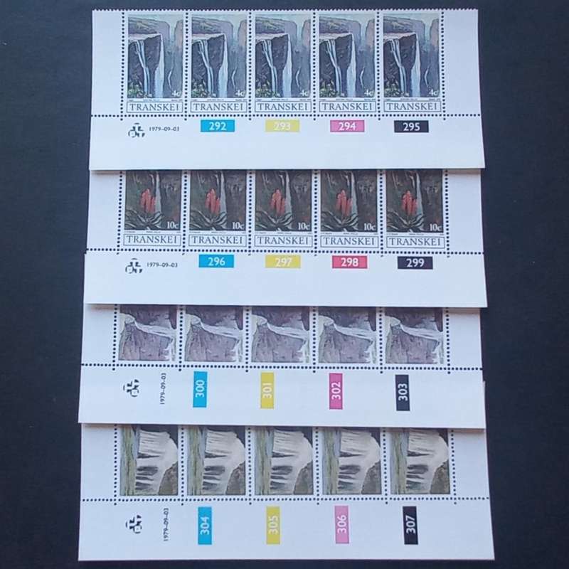Transkei - 1979 Waterfalls - Full Set of Controls - MNH