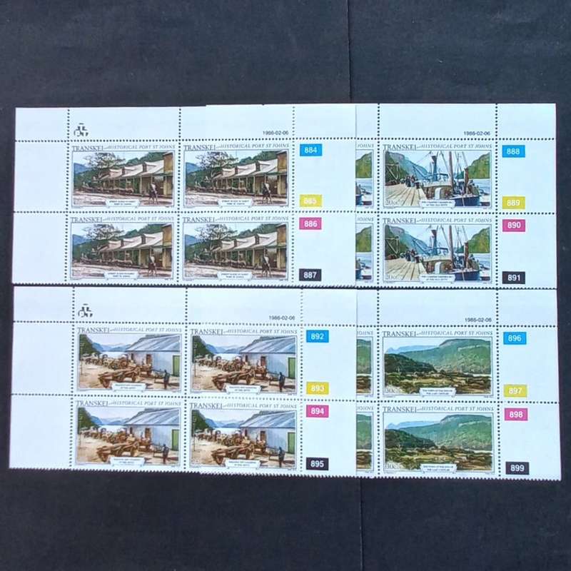 Transkei - 1986 Port St. Johns - Full Set of Controls - MNH