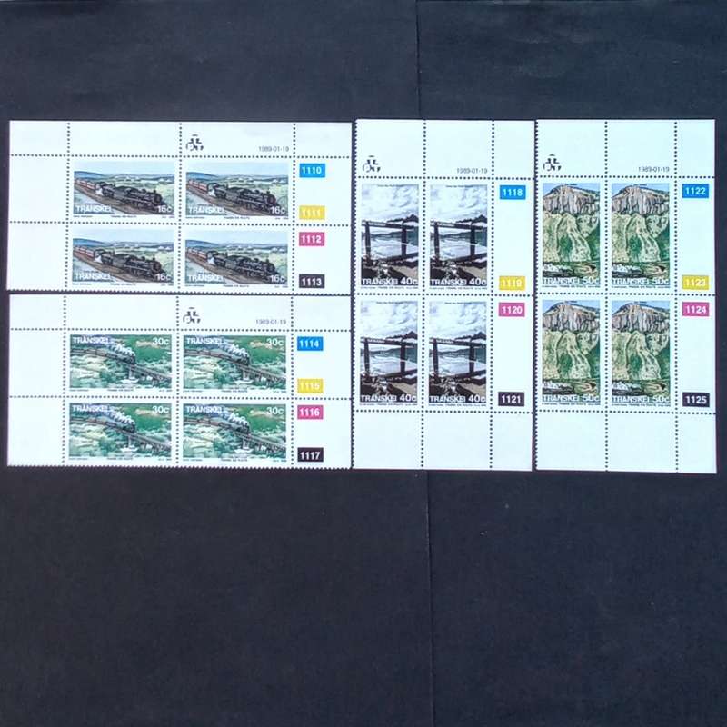 Transkei - 1988 Trains en Route - Full Set of Controls - MNH