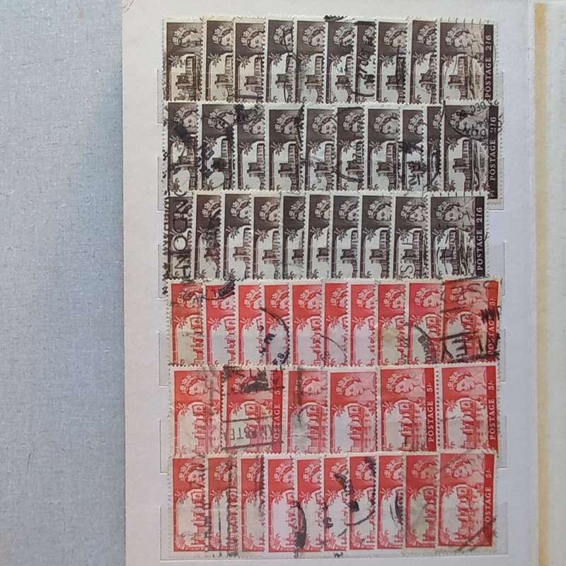 Ex-Dealer Stock Book - Great Britain - Wildings, Castles and Early Machins