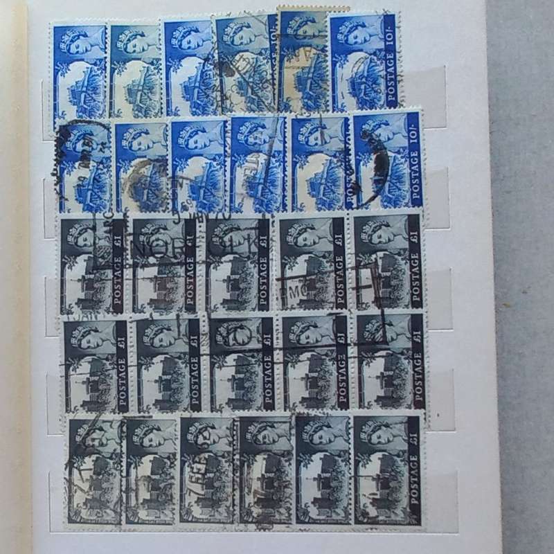Ex-Dealer Stock Book - Great Britain - Wildings, Castles and Early Machins