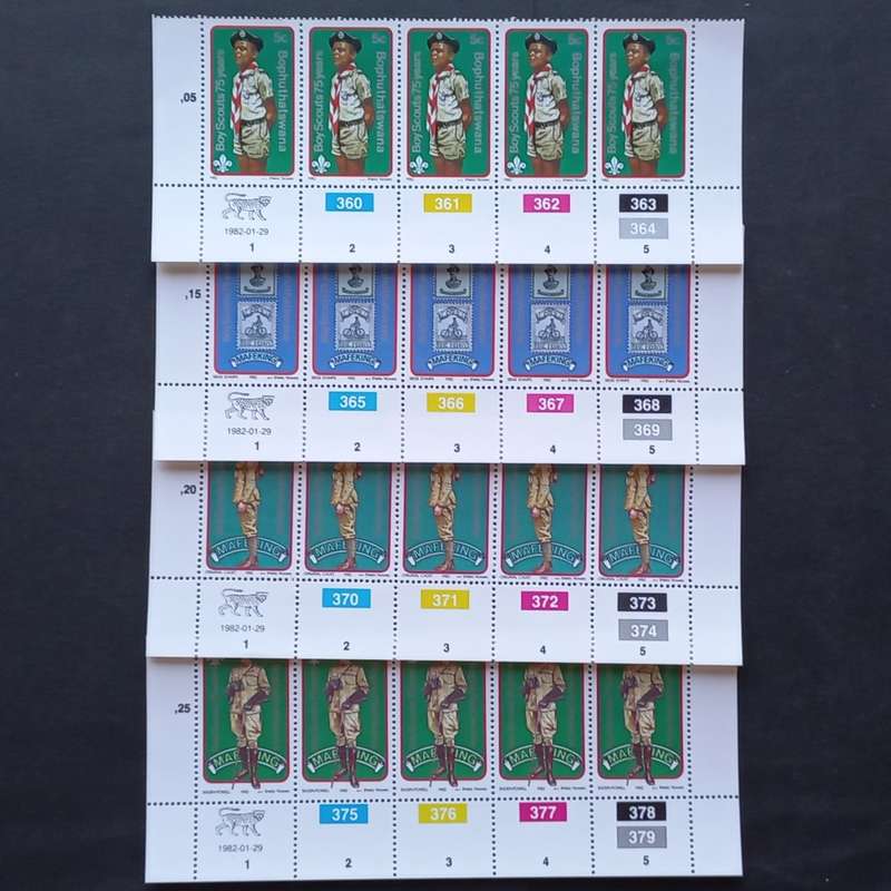 Bop - 1982 Boy Scouts Movement - Full Set of Controls - MNH